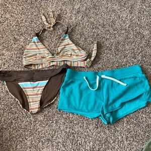 Fantastic retro suit with shorts!